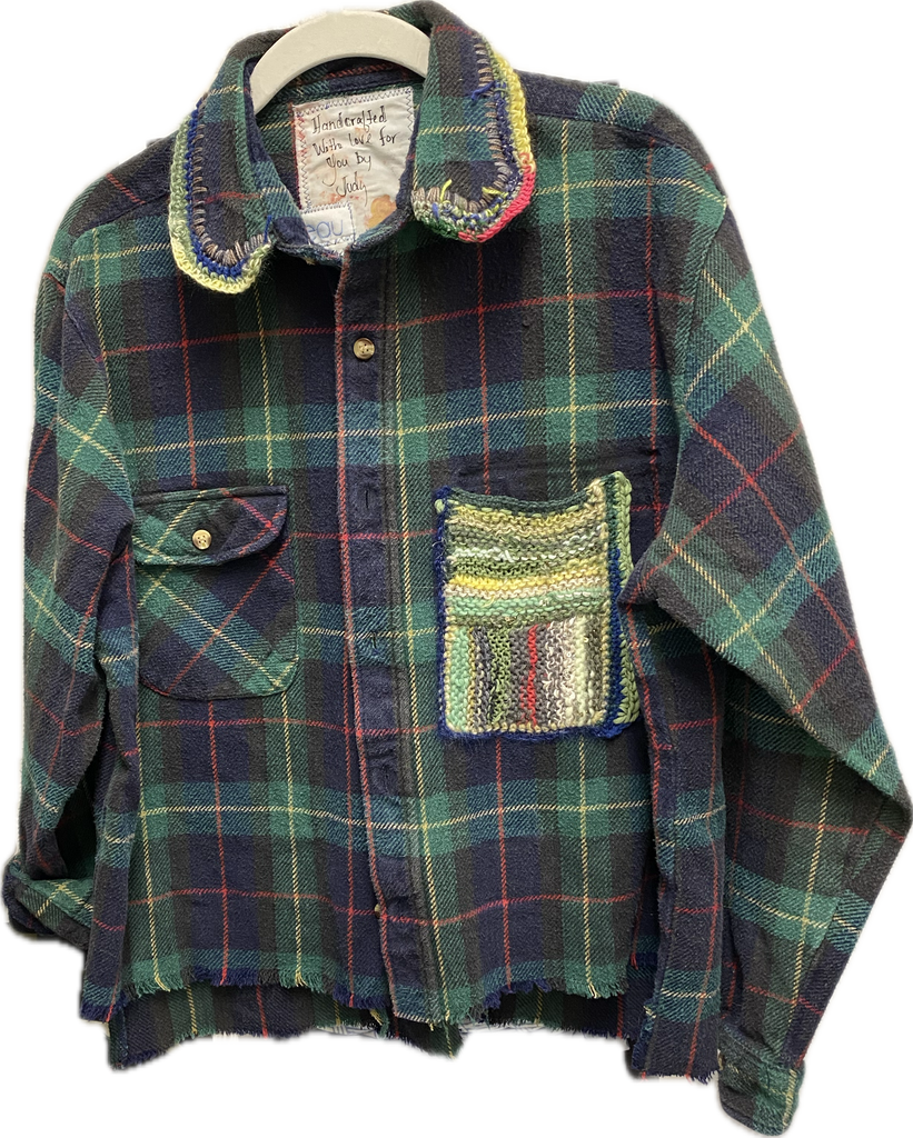 “Mona” vintage flannel shirt