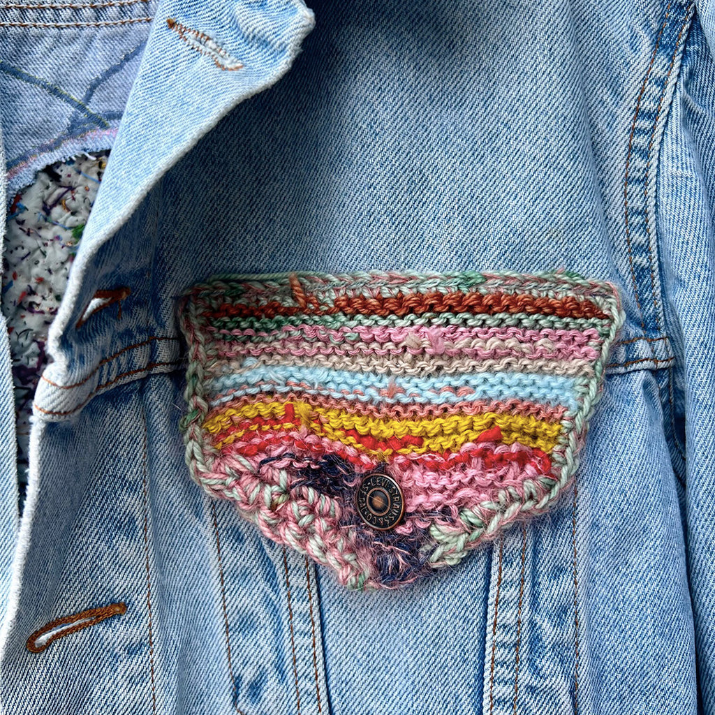 L'eau Atelier Hand Embroidered Jean Jacket