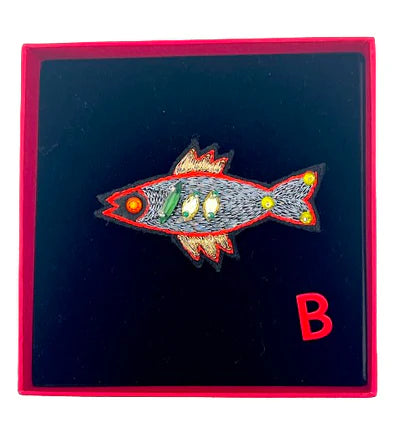 Sardine Brooch - Metal