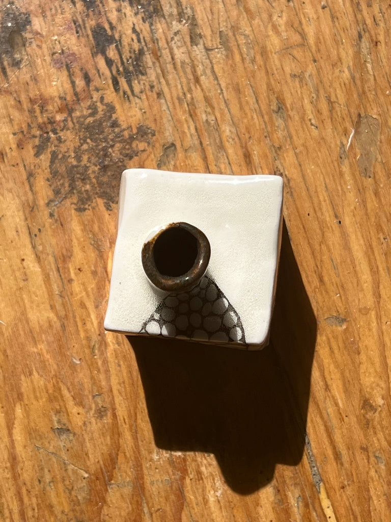 Handmade Ceramic Vase W/ Bubble Detail